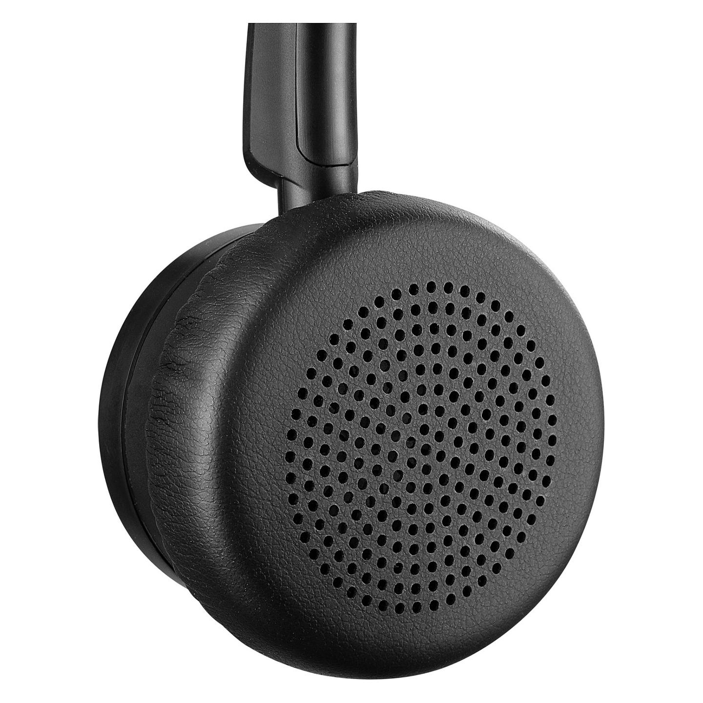 Kufje pa kabllo Sandberg Wireless Office Headset Pro+ / Stereo / Bluetooth 5.2 / Mikrofon me reduktim zhurme / 30 m / Bazë karikimi – Zezë - 4