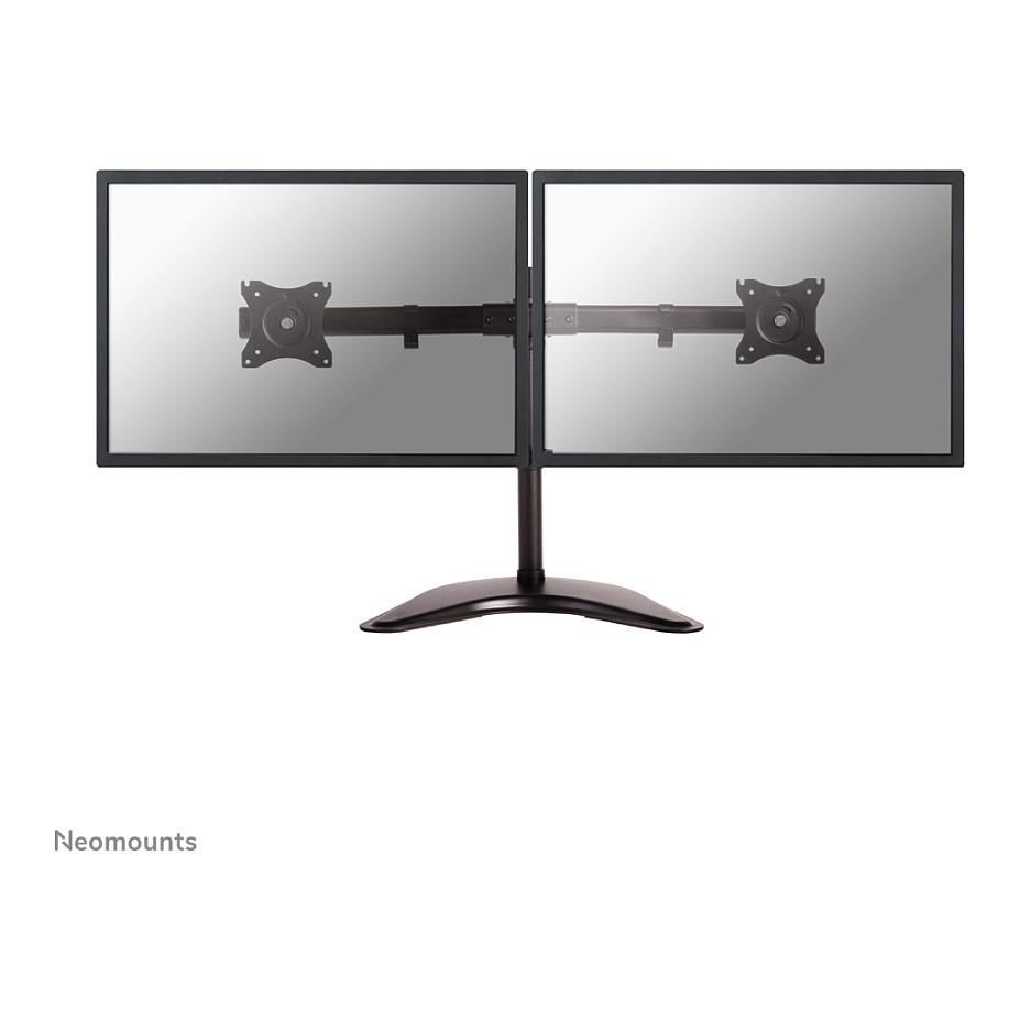 Mbajtëse për Monitor Neomounts NM-D335DBLACK / 2 Monitorë / 10"-27" / 8kg për monitor / VESA 75x75-100x100 - Zezë - 3
