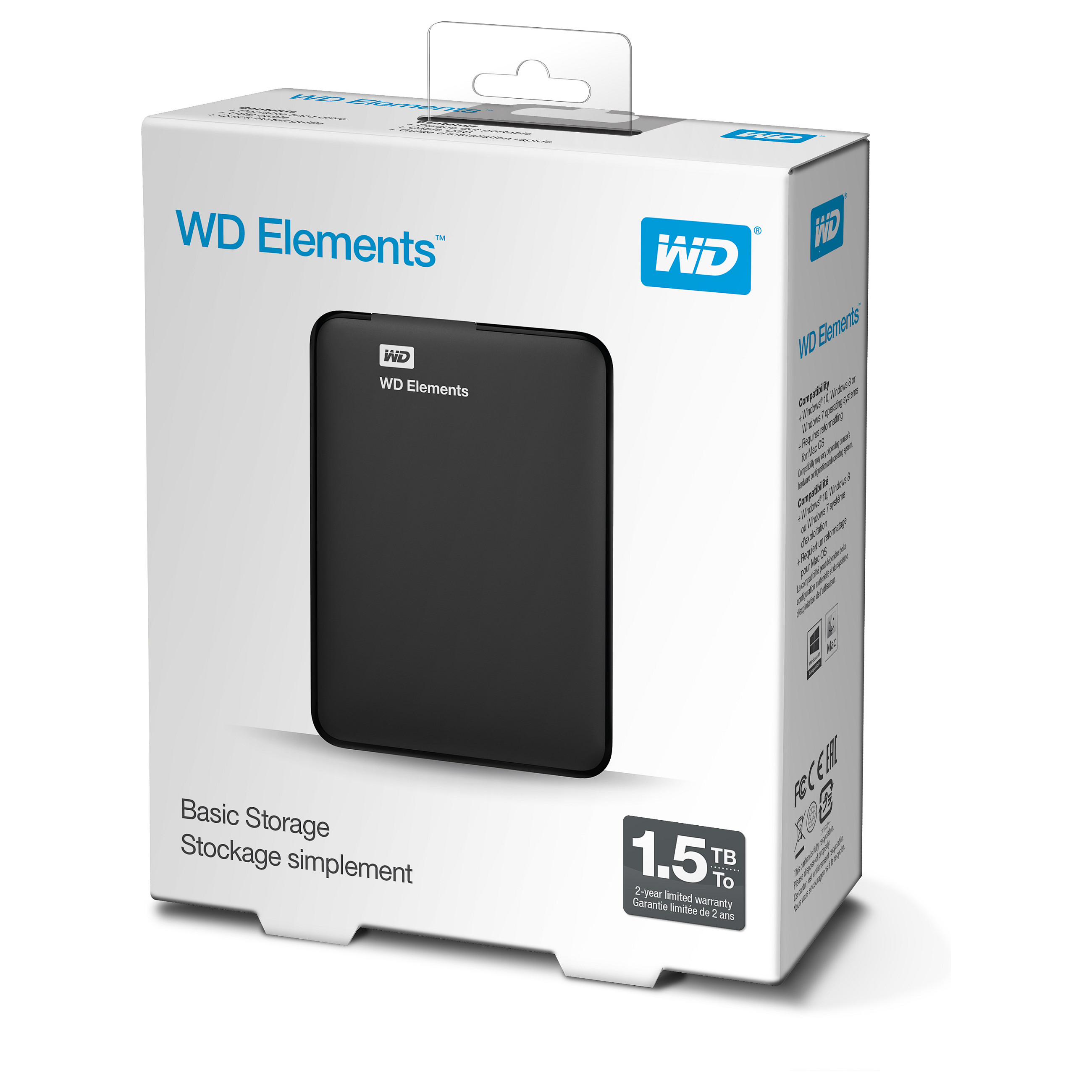 HDD e Jashtme Western Digital WD Elements Portable / 1.5TB / 2.5" / USB 3.2 - 8