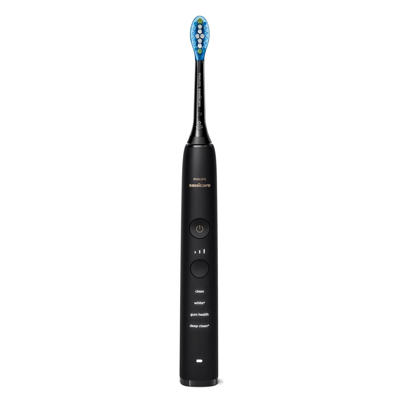 Furçë dhëmbësh elektrike Philips Sonicare DiamondClean 9000 HX9911/09 / Sonic / 62.000 lëvizje/min / 4 Mode / 3 Intensitete / Bluetooth / Pressure Sensor / 14 Ditë – Zezë