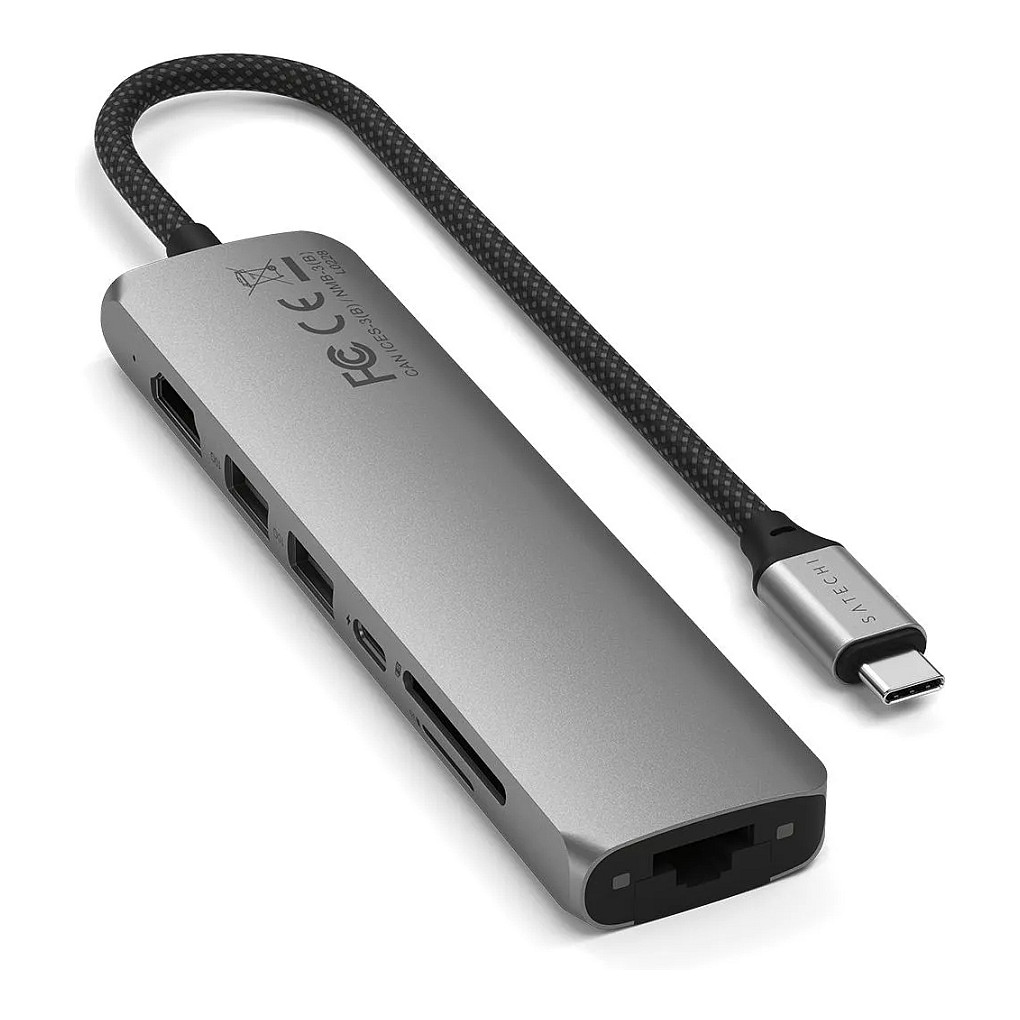 Hub Satechi ST-P7SM / 2x USB-A / 1x HDMI / 1x USB-C PD / Ethernet / SD / 80W PD / 100W – Hiri - 5