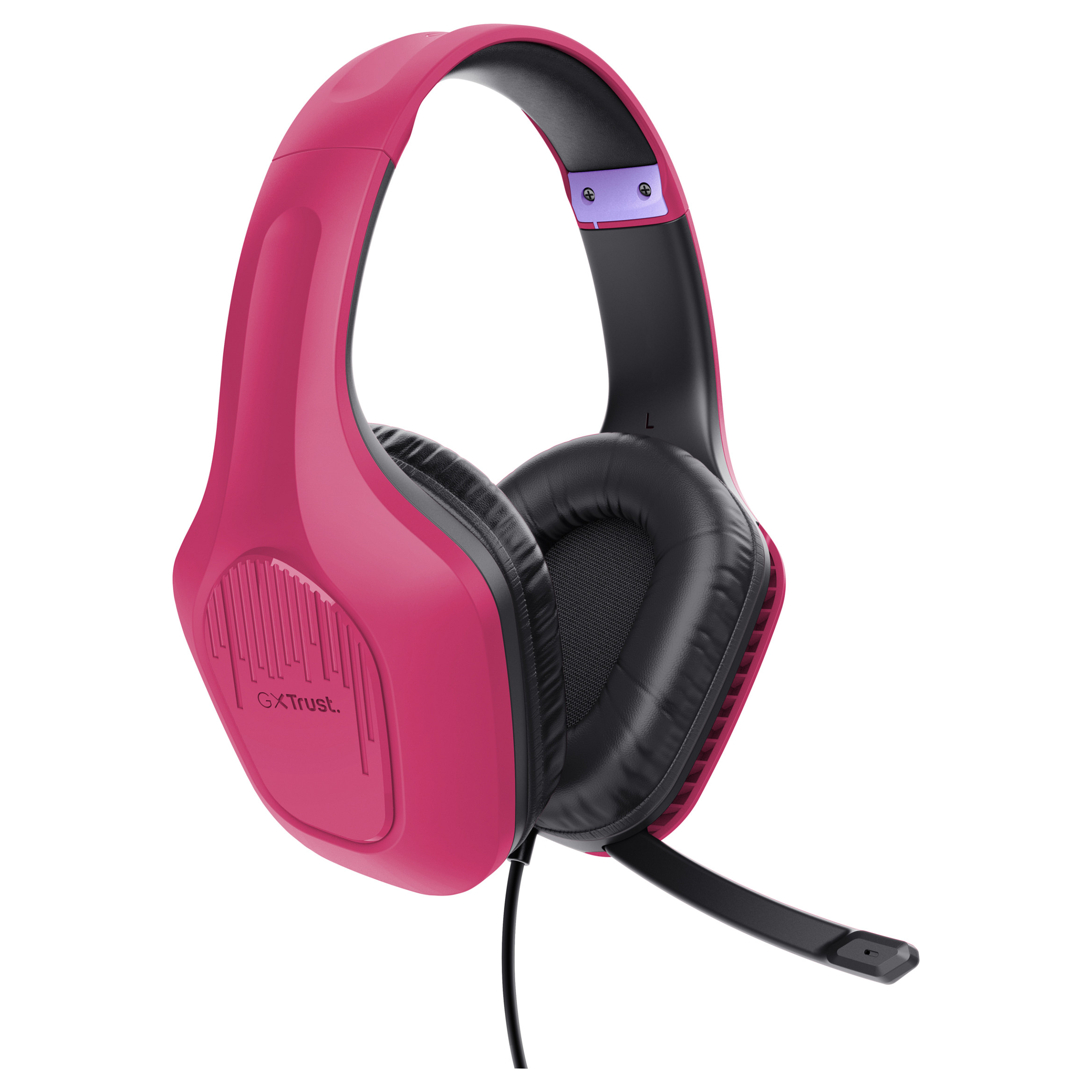 Kufje Gaming Trust GXT 415P Zirox / Wired / Over‑Ear / 50 mm / 3.5 mm / Mikrofon / 2 m – Rozë - 2