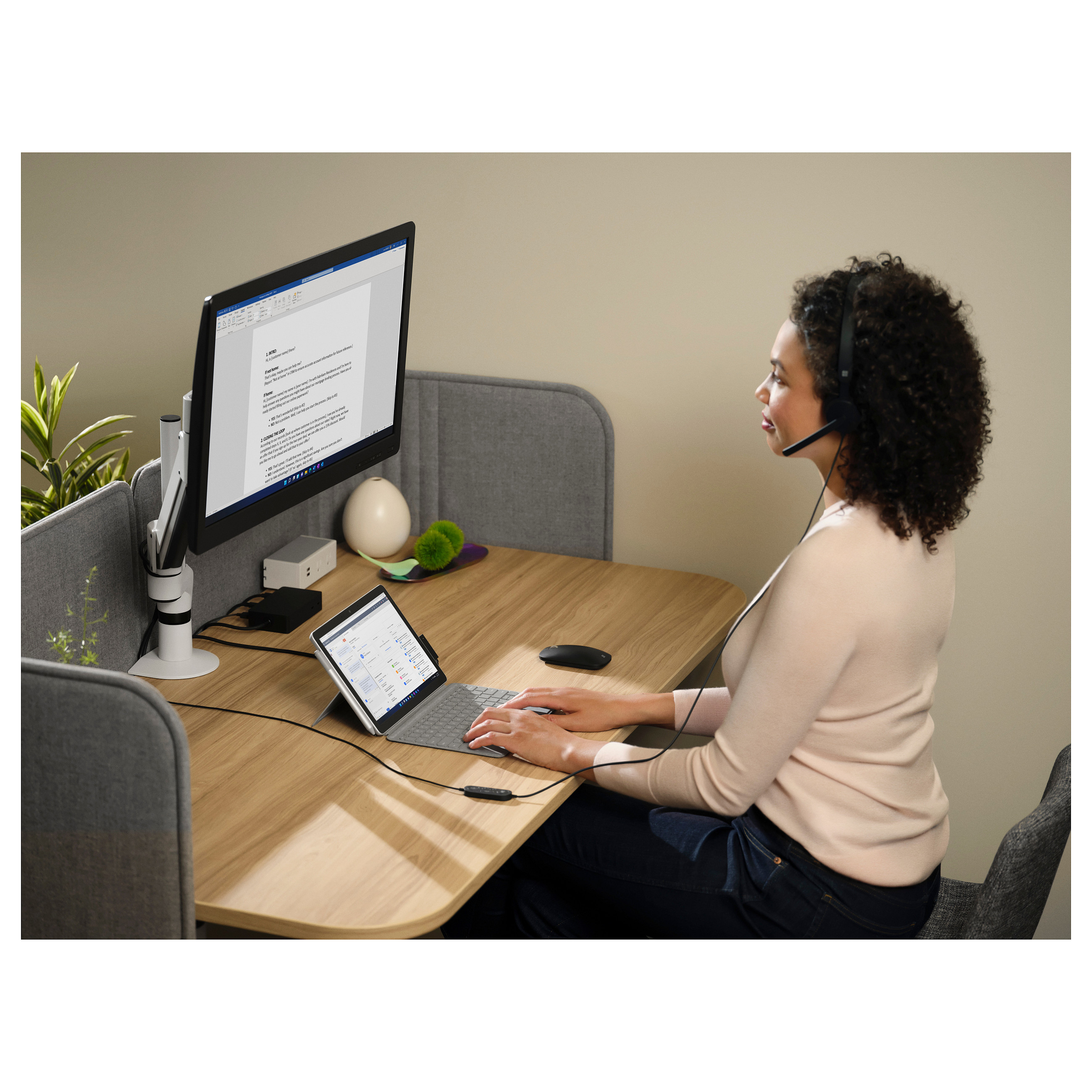 Kufje me kabllo Microsoft Modern USB-C Headset / On-Ear / USB-C / Mikrofon / 1.8 m – Zezë - 6