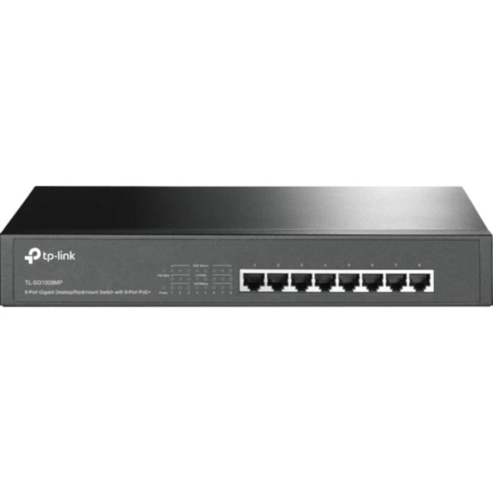 Switch TP-Link TL-SG1008MP, 8x Gigabit RJ45, 8x PoE+, 153W, 16Gbps, Desktop, Rackmount - Zezë - 2