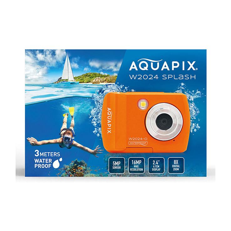 Kamerë digjitale EASYPIX W2024 Splash / 5MP / 8x Zoom Digjital / 2.4" LCD / 720p / Waterproof deri 3m / Self-Timer 2s/5s/10s / Flash - Portokalli - 5