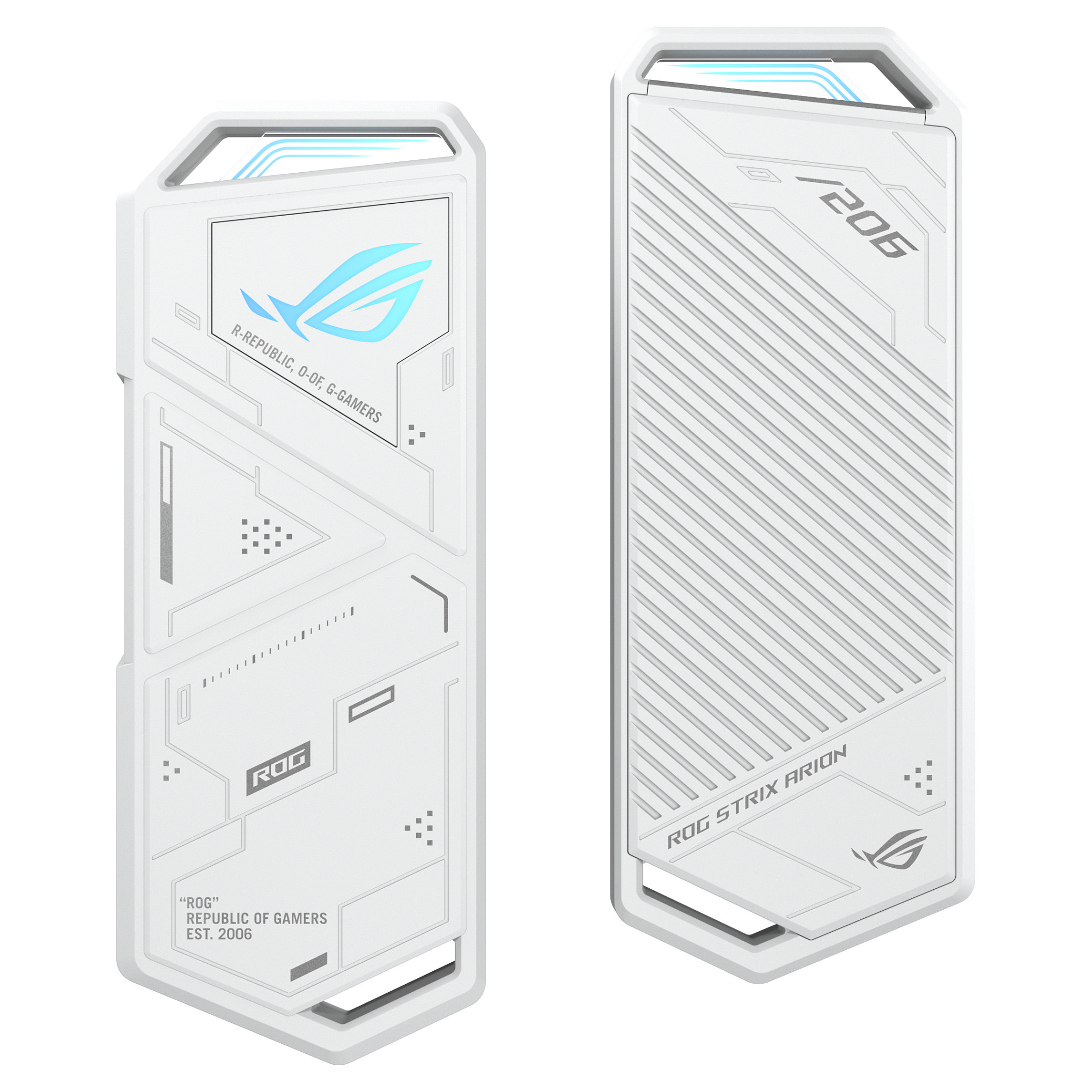 Këllëf për SSD M.2 ASUS ROG Strix Arion / PCIe / 10Gbps / USB Type-C - Bardhë - 6