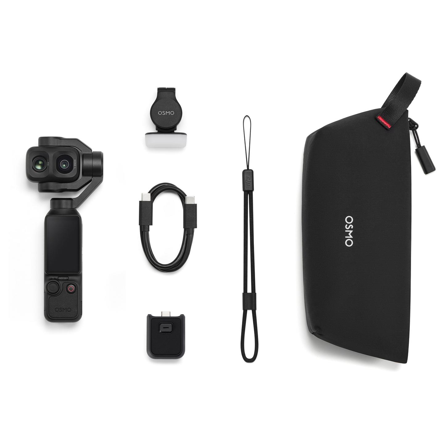 Stabilizues DJI Osmo Pocket 4P Standard Combo, 3-Aksësh, Dual-Lens, 4K, 12x Zoom - Zezë - 10