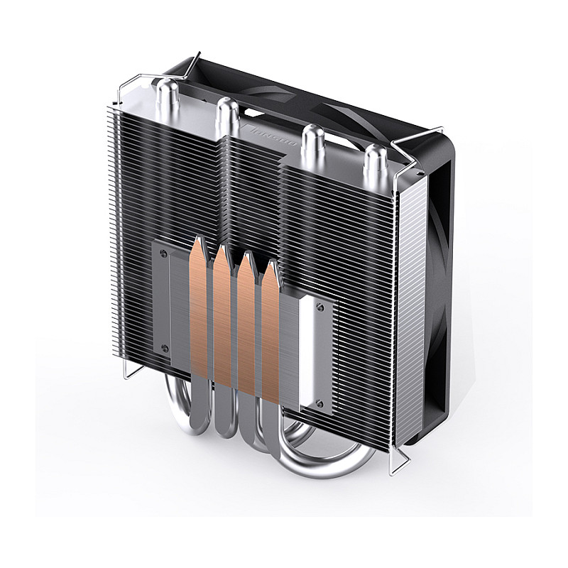 Ftohës për Procesor Jonsbo HP-400S / Low-Profile / Top-Blower / 160W TDP / 4×6mm Heatpipe / 90mm PWM Fan / LGA115x/1200/1700/1851 / AM4/AM5 – Zezë - 6