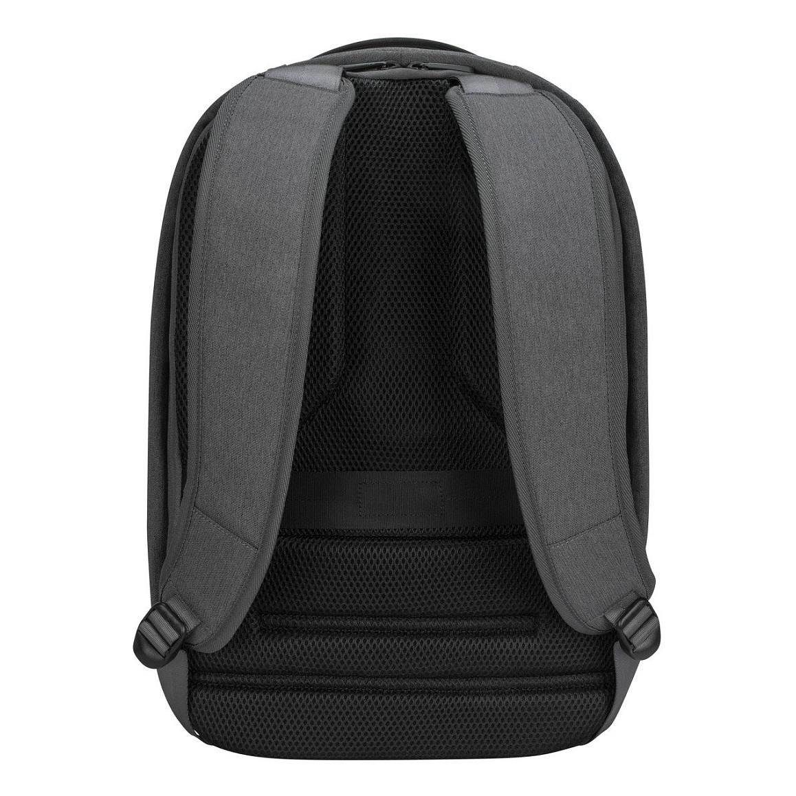 Çantë për laptop Targus Cypress TBB58802GL / Security Backpack / 15.6" / 21 L / EcoSmart / Padded Laptop Compartment / No External Pockets / Trolley Strap - Gri/Zezë - 4