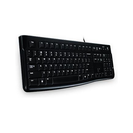 Tastierë me Kabllo Logitech K120, Membranë, Full Size, USB - Zezë - 2