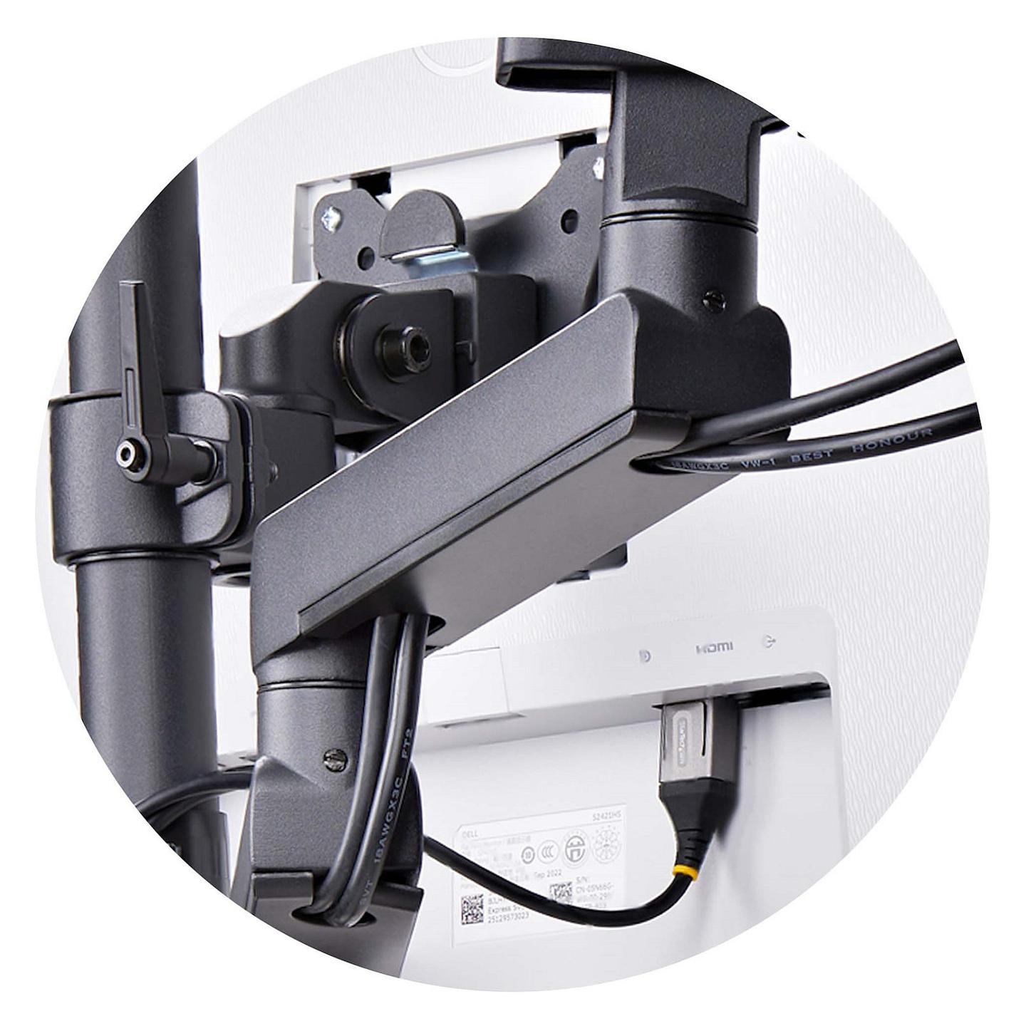 Mbajtëse për Monitor StarTech.com 3MP2AG-MONITOR-ARM , 3 Monitorë , 27" , 7kg për monitor , VESA 75x75 & 100x100 - Zezë - 8