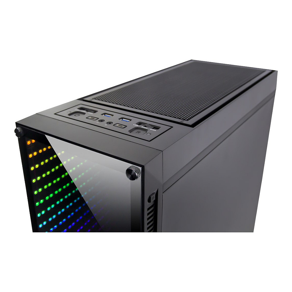 Kasë PC Inter-Tech X-908 Infini2 / Tower / ATX / 120mm Fan Support / 1x 120mm Rear Fan / 2.5" + 3.5" Bay - Zezë - 10