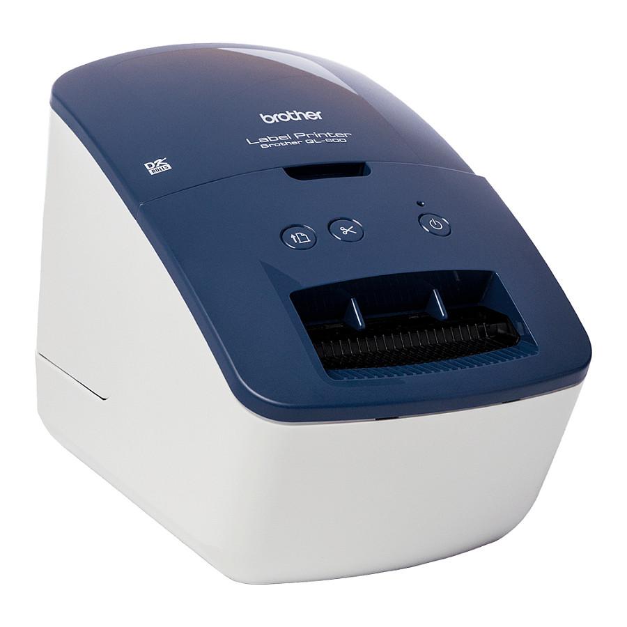 Printer Etiketash Brother QL-600B / Direct Termal / 300 × 600 DPI / 71 mm/s / USB – Blu/Bardhë - 3