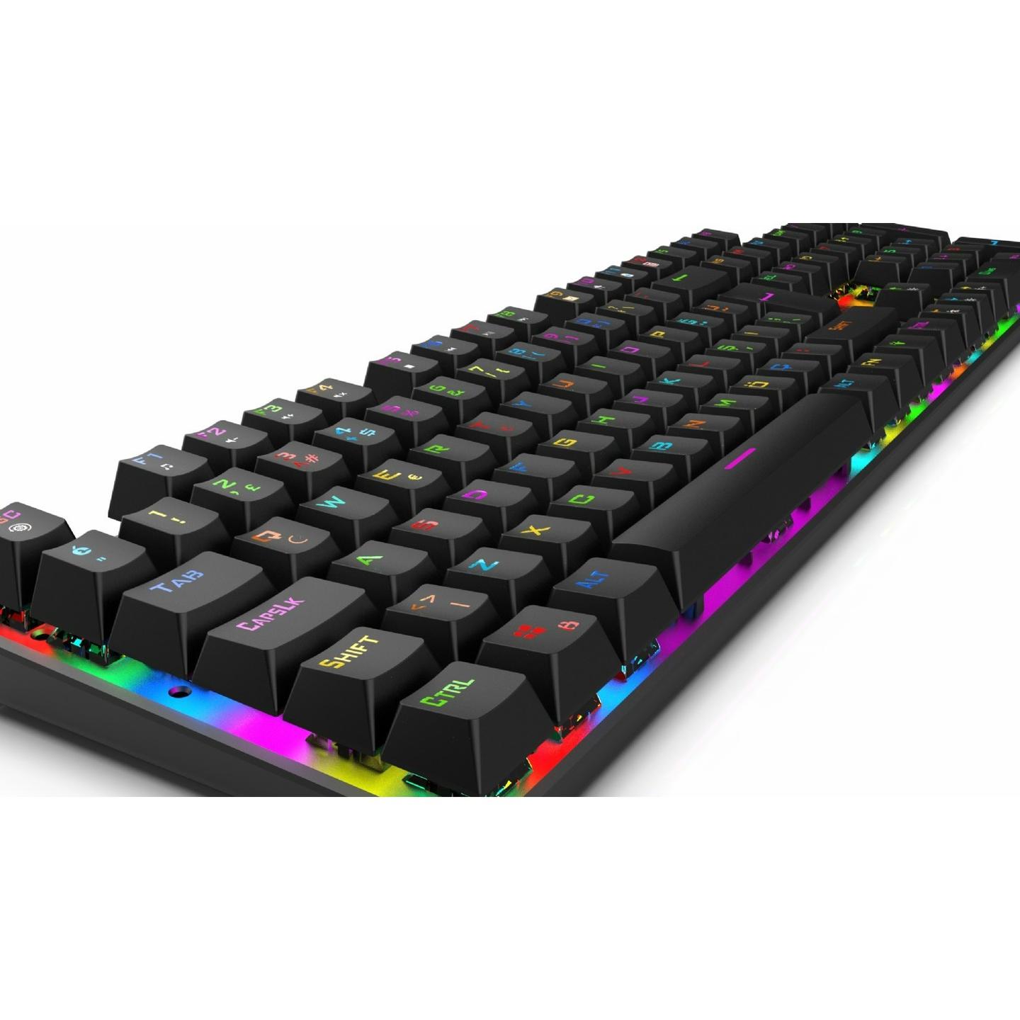 Tastierë Gaming INCA IKG-443 Empousa 100% / Mekanike / Red Switch / RGB / USB / 12 Multimedia Keys - Zezë - 5