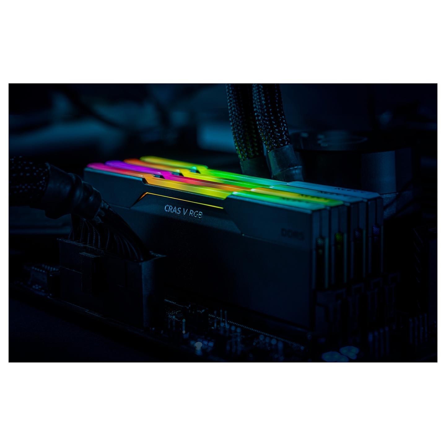Memorie DDR5 KLEVV CRAS V RGB, 32GB (2x16GB), 6400MT/s, CL30, AMD EXPO, Intel XMP, RGB - Zezë - 20