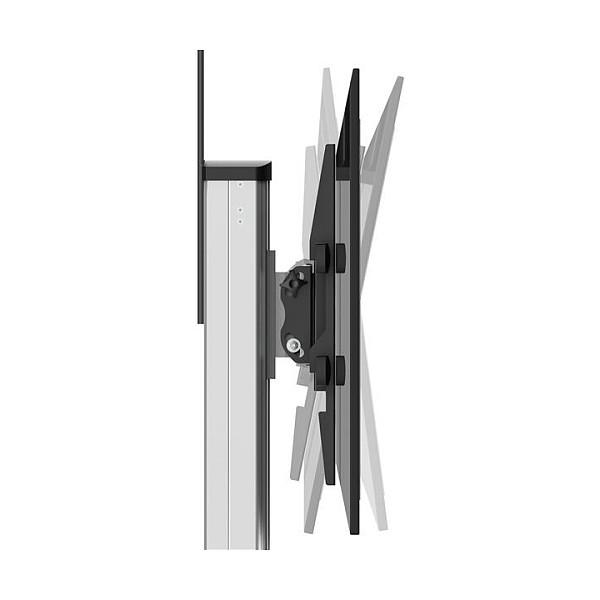Mbajtëse me Rrota për TV StarTech.com STNDMTV70 / 32"-75" / 40kg / Rregullim Lartësie 1110-1510mm / Tilt +5° deri -12° / Rrotullim ±90° - Zezë & Argjend - 7