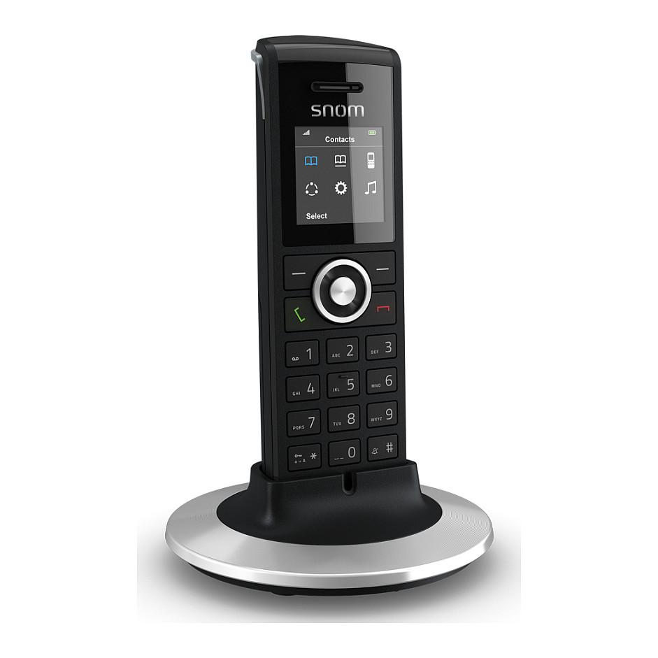 Telefon VoIP Snom M25 / 00003987 / DECT / Ekran TFT 1.44" / Hands-Free / Jack 3.5 mm / 50 Kontakte / Deri 75 orë Standby – Zezë - 2