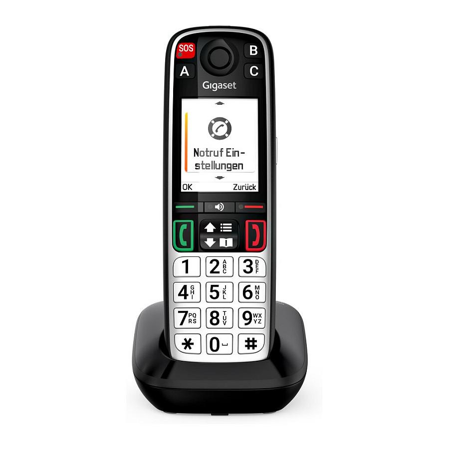 Telefon VoIP Gigaset EASY 500, DECT, 2.2" TFT me ngjyra, SOS, Telefonbook 200 kontakte - Zezë - 4