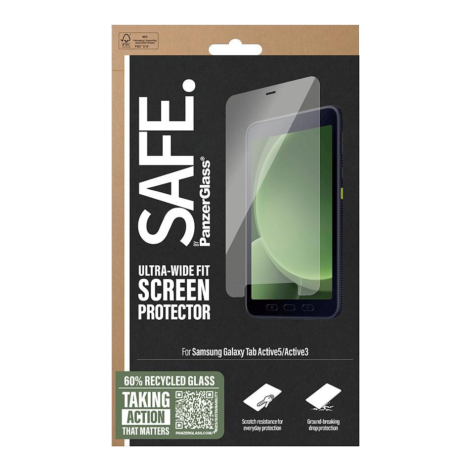 Xham mbrojtës PanzerGlass SAFE / Samsung Galaxy Tab Active5 / Active3 / Ultra-Wide Fit - Transparent - 3