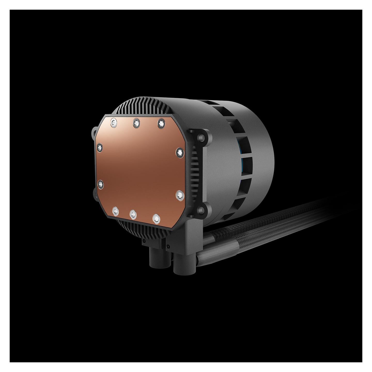Ftohës për Procesor Gamdias Chione P3-240U / 240mm / 2x120mm / ARGB / LCD IPS / AIO - Zezë - 10