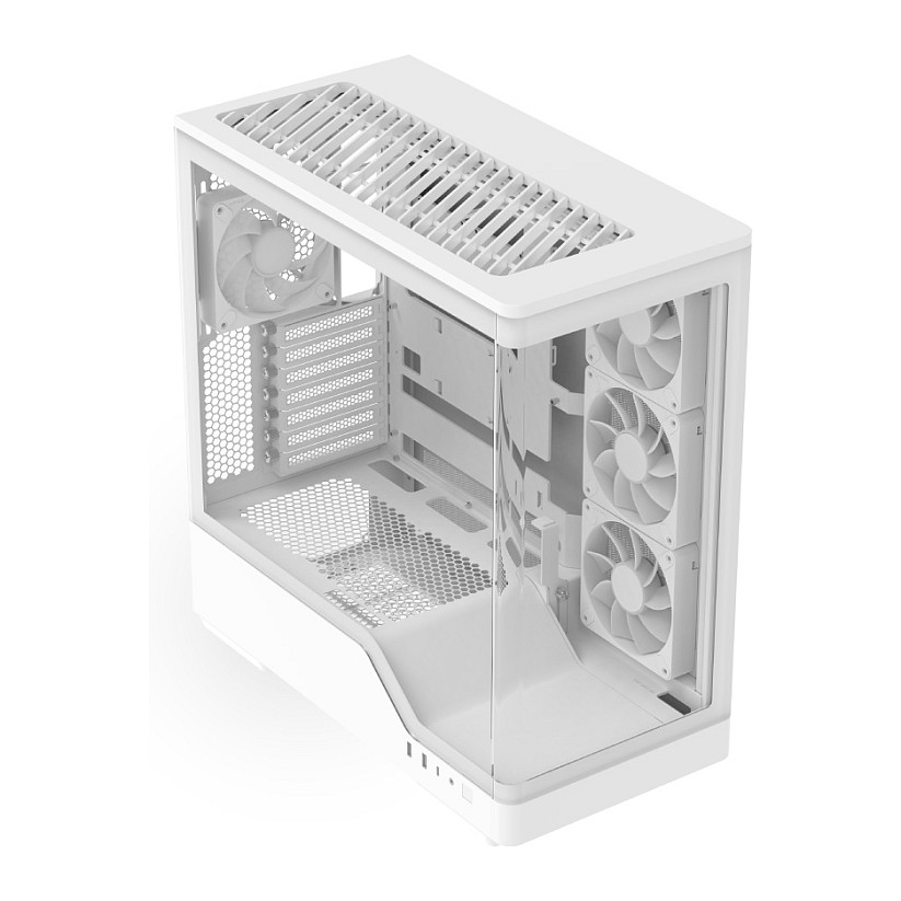 Kasë PC Aerocool P500A / Midi Tower / ATX / 3x 120mm + 1x 120mm Fan / Tempered Glass - Bardhë - 3