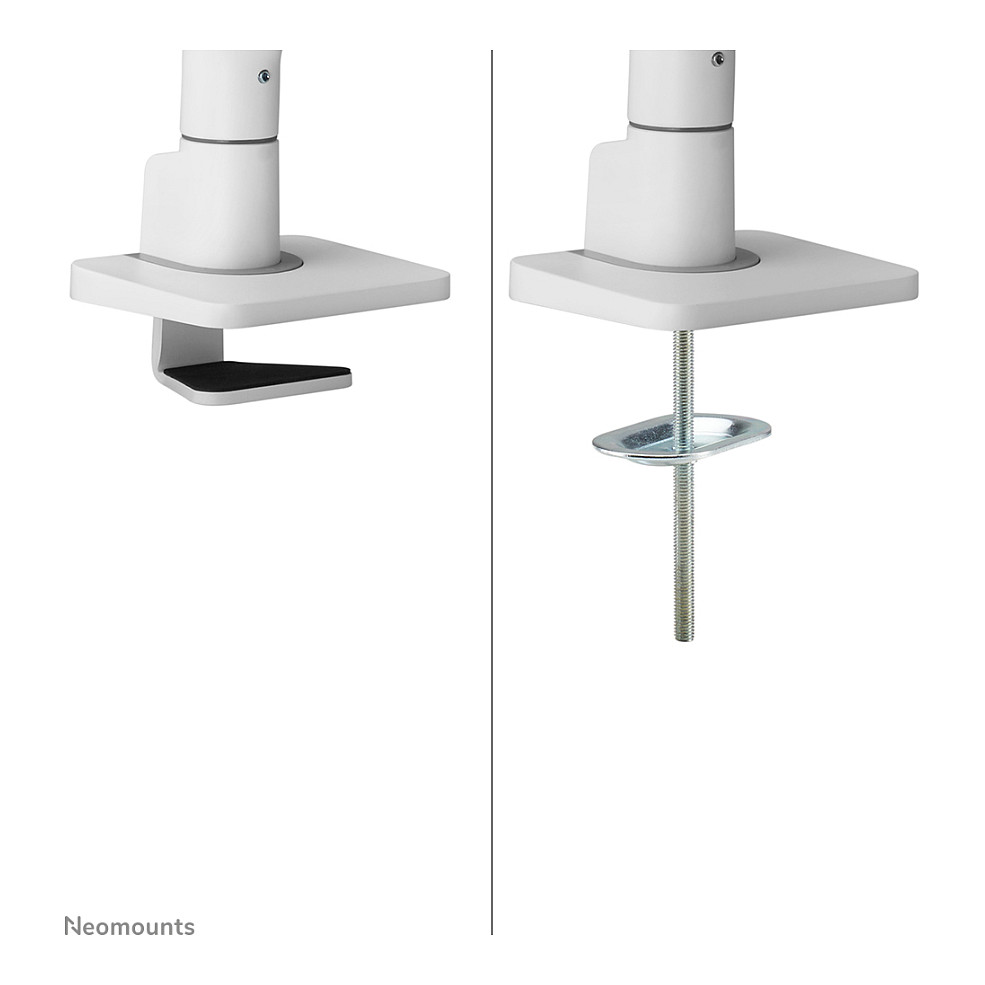 Mbajtëse për Monitor Neomounts / 2 Monitorë / 17"-32" / 8kg për Monitor / VESA 75x75-100x100 / Full Motion / Gas Spring / Tavolinë - Bardhë - 15
