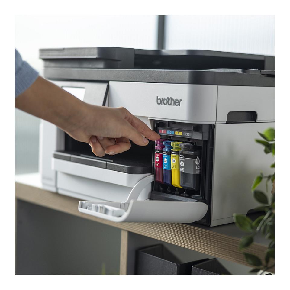 Printer Multifunksional Brother MFC-J5010DW, Inkjet me Ngjyra, A4, 28ppm, 1200x4800DPI, Wi-Fi, Gigabit Ethernet, USB, Duplex, ADF - Bardhë/Zezë - 5
