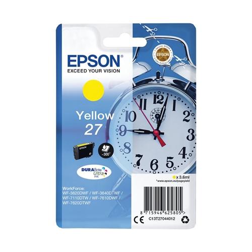 INK Epson 27 / T2704 / 3.6ml / 300 faqe – Verdhë