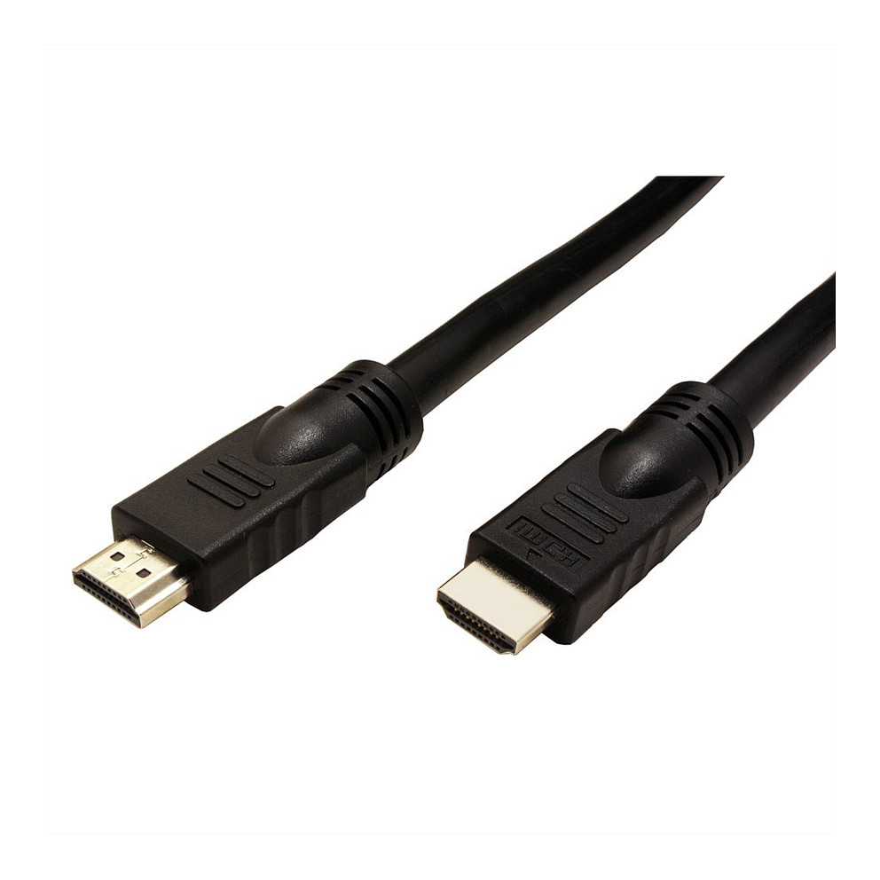 Kabllo HDMI ROLINE 14.01.3455 / HDMI në HDMI / 20m / 4K 60Hz / Repeater - Zezë