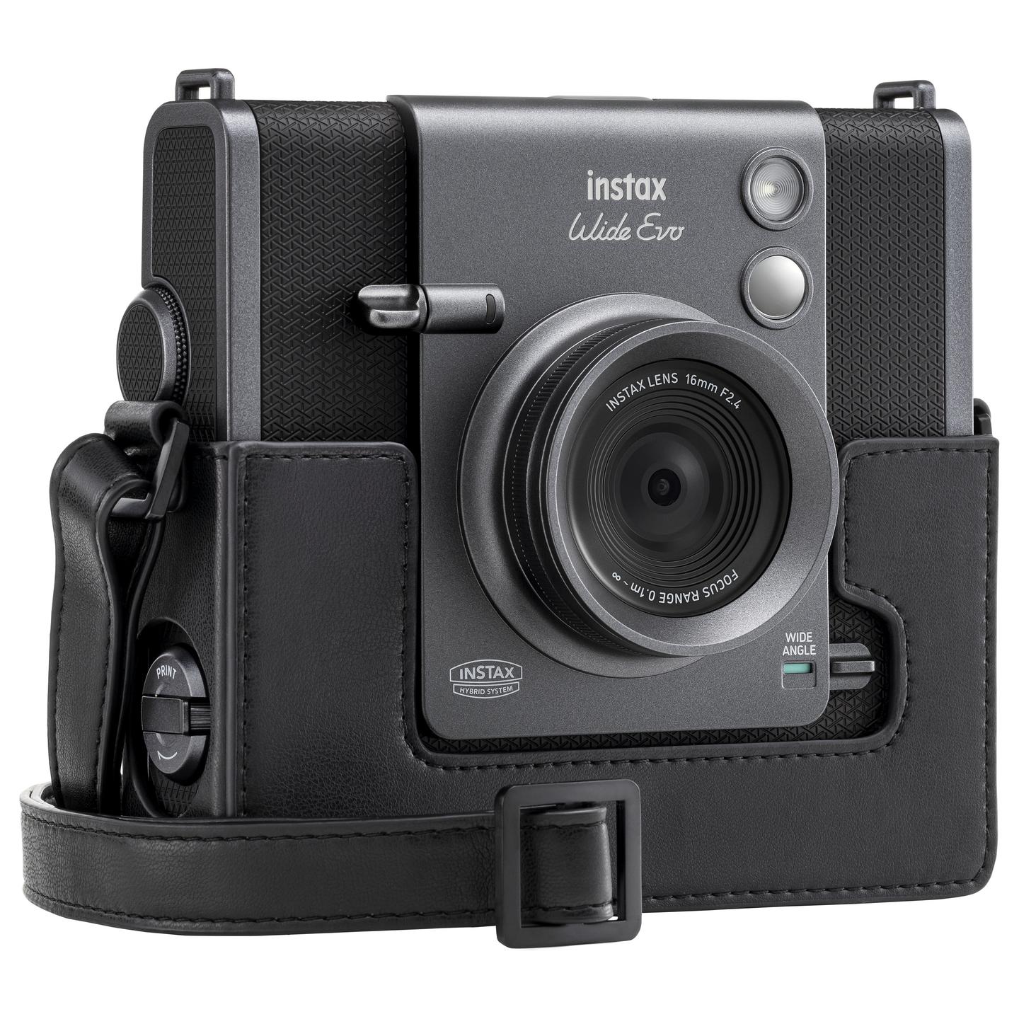 Kamerë Instant Fujifilm instax WIDE Evo / Hybrid / 16MP / LCD 3.5" / Bluetooth 5.1 / 10 Lens Effects / 10 Film Effects - Zezë/Gri - 9