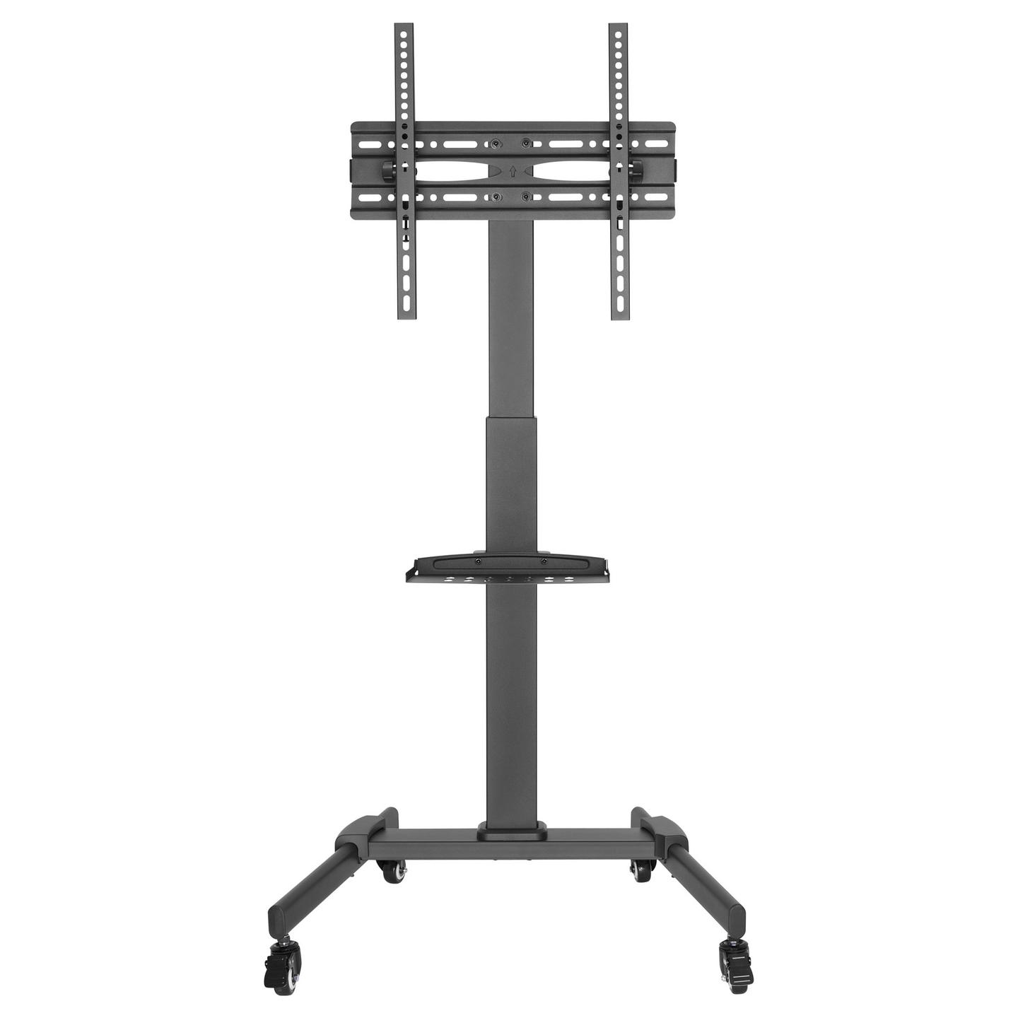 Mbajtëse për TV Equip 650607 , 32–55" , deri 35kg , me rrota , lartësi e rregullueshme , e pjerrët ±10° , VESA 100x100–400x400 - Zezë - 2
