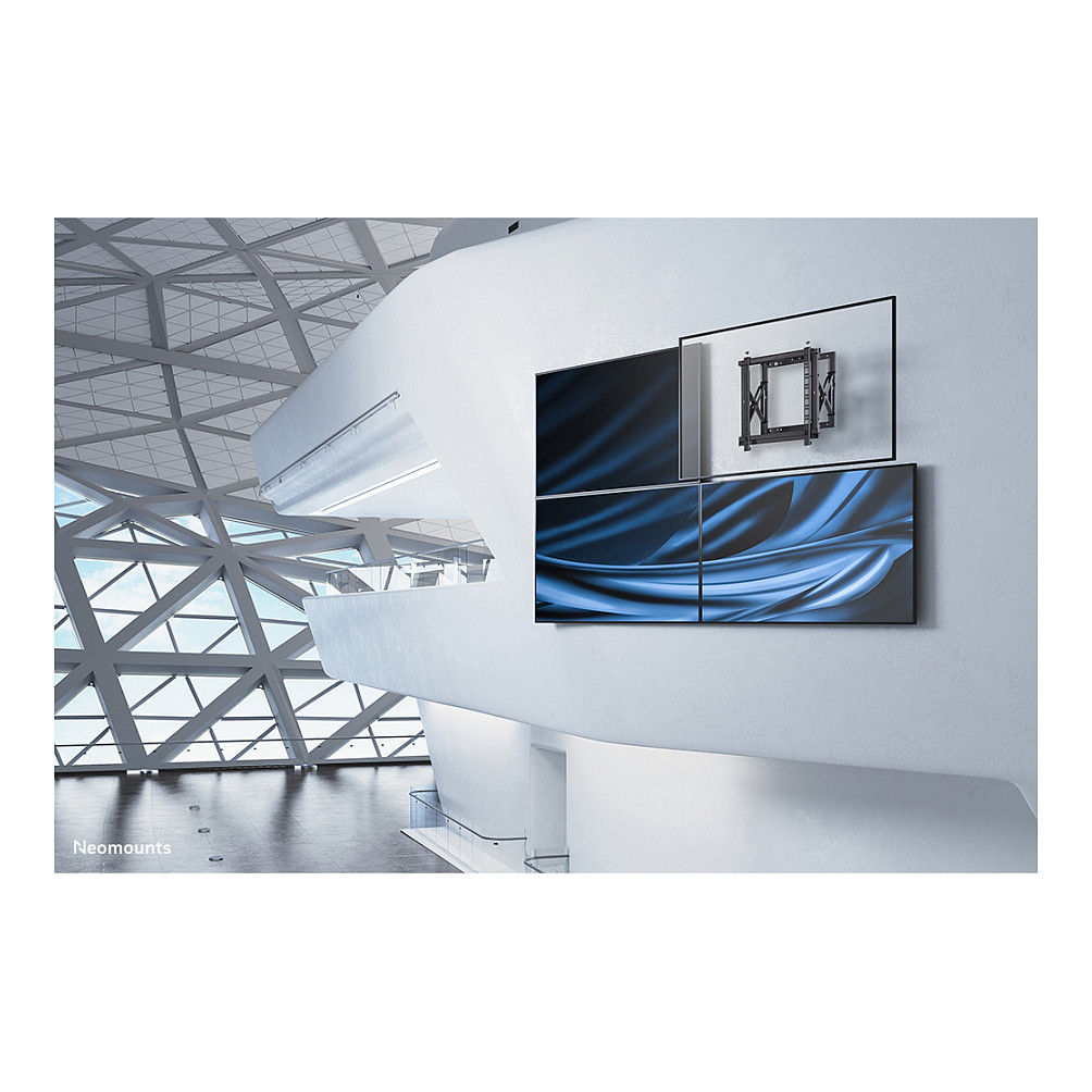 Mbajtëse për TV Neomounts / 42"-70" / 35kg / VESA 200x200-600x400 / Videowall / Push-to-Pop-Out / Peizazh/Portret - Zezë - 13