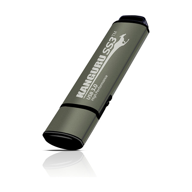 USB Flash Drive iStorage Kanguru SS3 / 32GB / USB 3.0 / 400MB/s - Gjelbër - 3