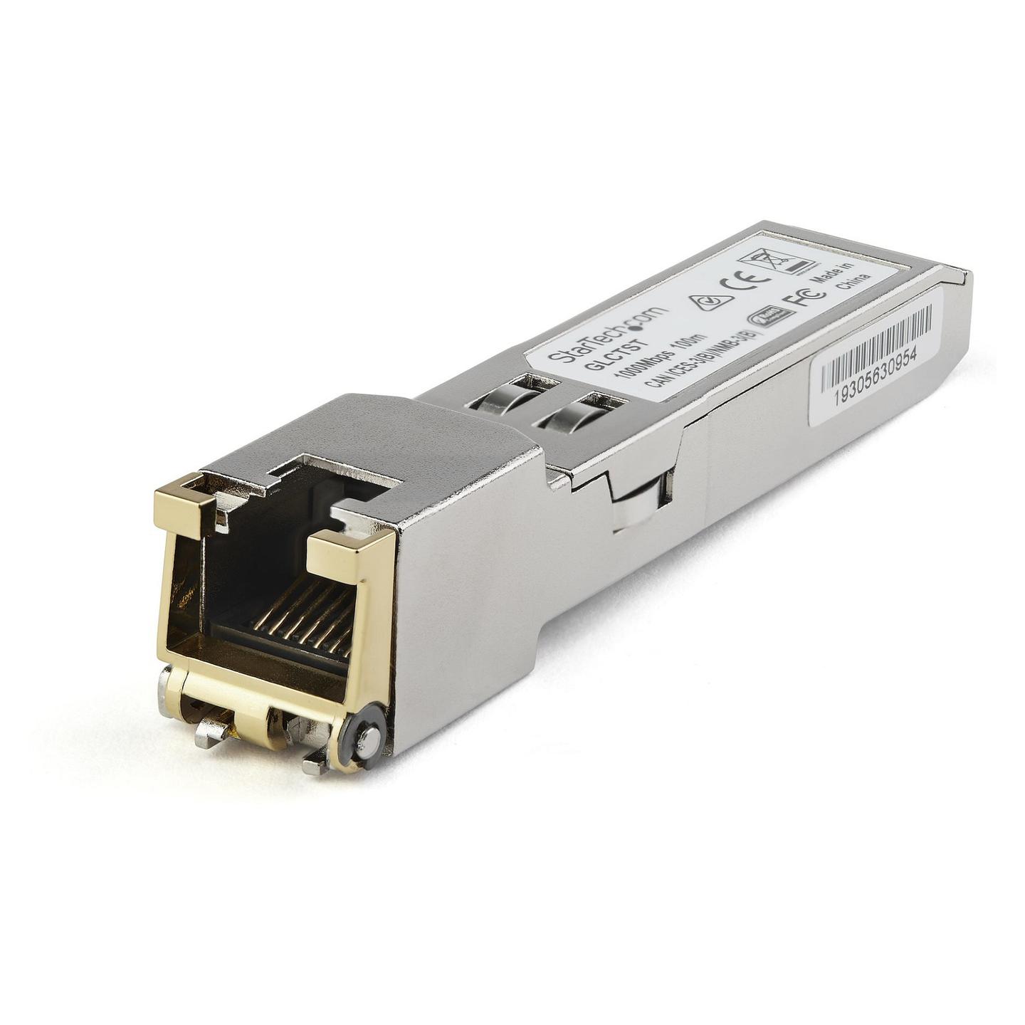 Transceiver StarTech.com SFP1GTEMCST, 1 Gbps, RJ-45, 1000BASE-T, 100 m - Argjend