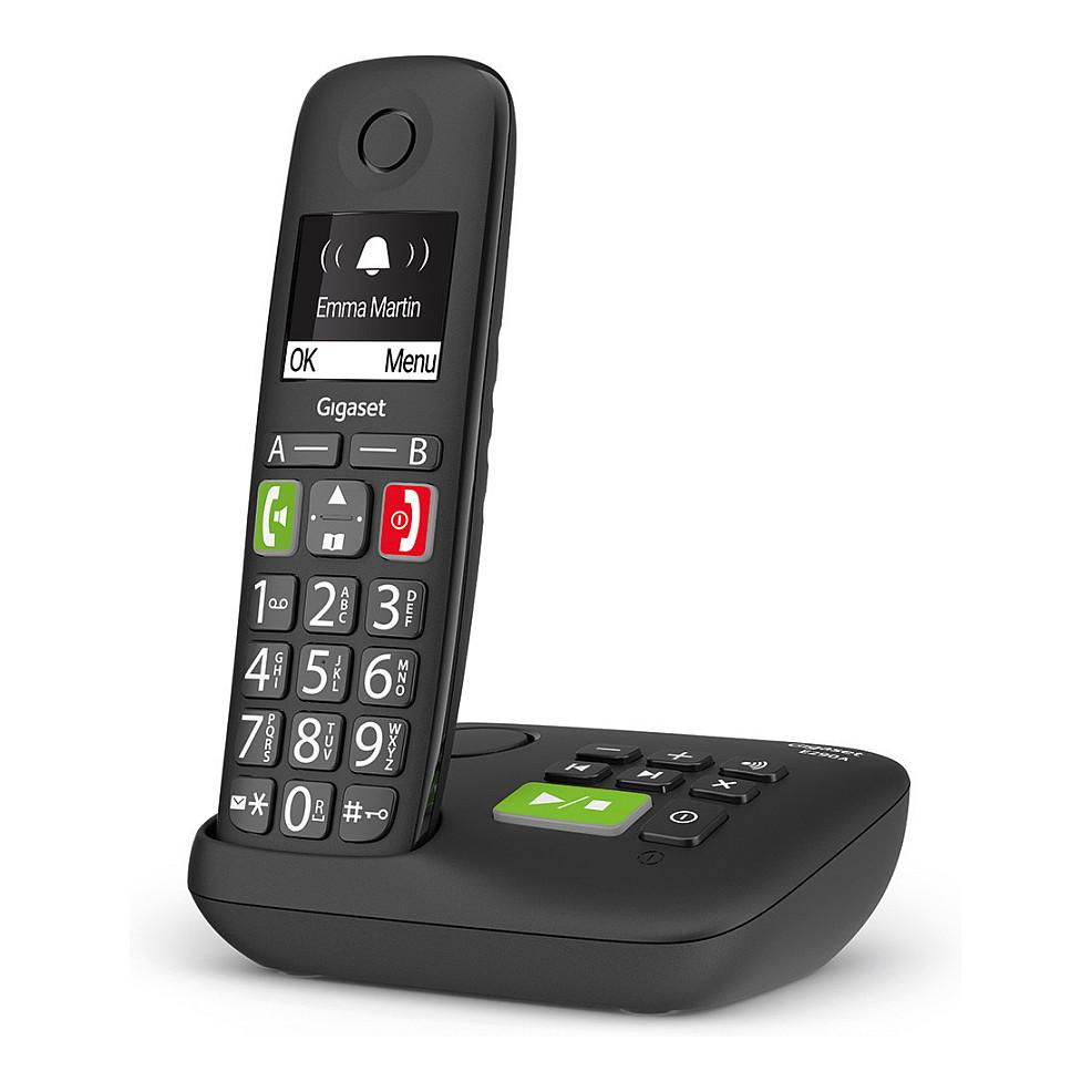 Telefon DECT Gigaset E290A, Analog, DECT, 2" Ekran, Sekretar Telefonik 20 min, 150 Kontakte, Taste të Mëdha - Zezë - 5