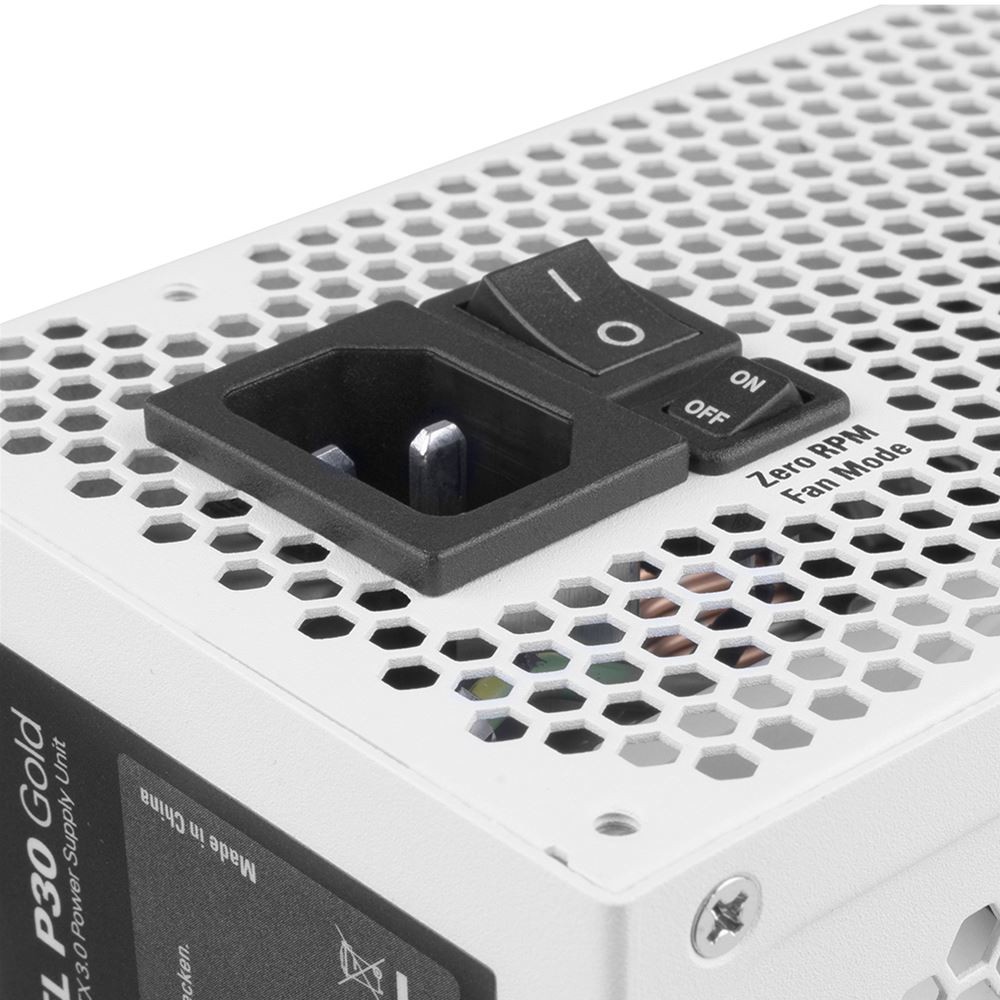 Furnizues Energjie PSU 1000W Sharkoon Rebel P30 Gold / 1000W / ATX 3.0 Power Supply / Modular / 1x 12VHPWR / 4x PCIe - Bardhë - 3