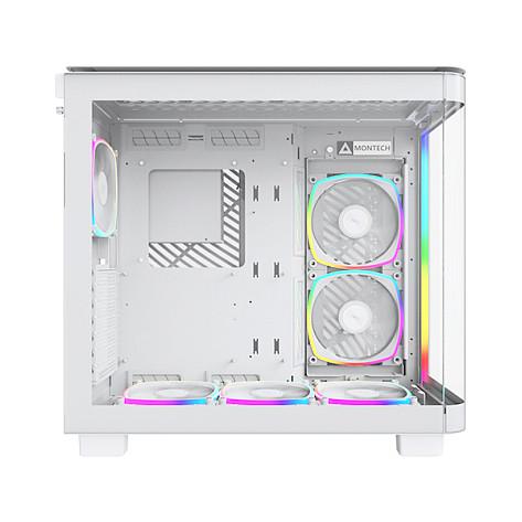 Kasë Montech KING 95 PRO / Midi-Tower / Xham i Temperuar / 6x ARGB PWM / ATX / USB 3.2 Gen1 Type-C – Bardhë - 4