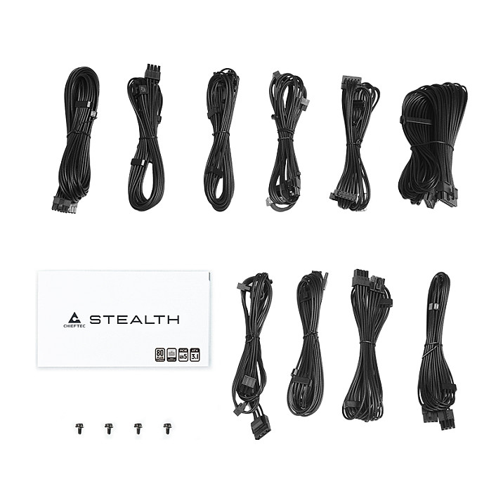Furnizues Energjie Chieftec Stealth 1000W Vega M Series SPX-1000-FC / 1000W / SFX / 80 PLUS Platinum / Fully Modular - Zezë - 13