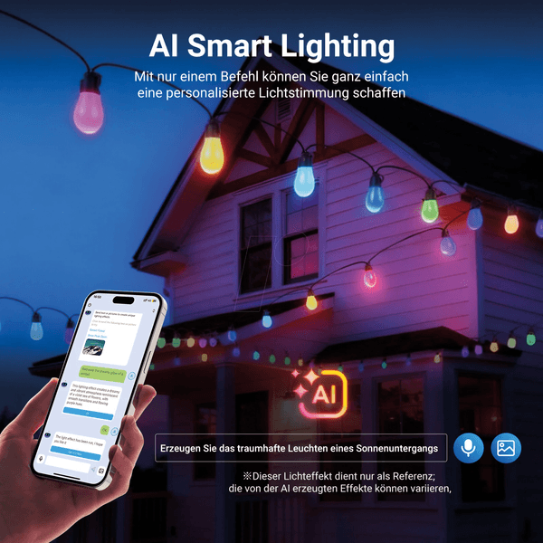 Dritë e Mençur Neewer NR01-45, RGBW, 45m, 45 LED, 2700-6500K, IP65, Bluetooth - Zezë - 3