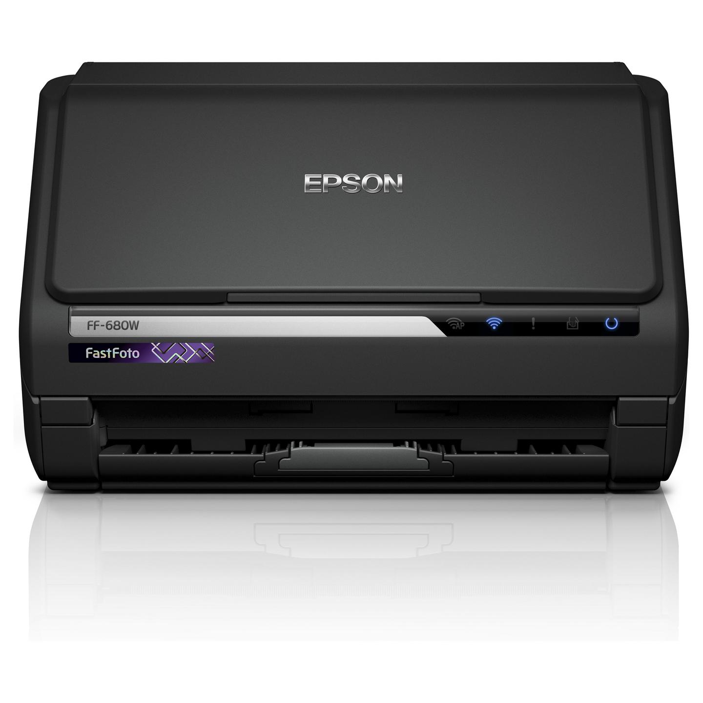 Skaner Epson FastFoto FF-680W / A4 / CIS / 600 × 600 DPI / Duplex / 45 ppm / ADF / Wi-Fi / USB 3.2 - Zezë - 3