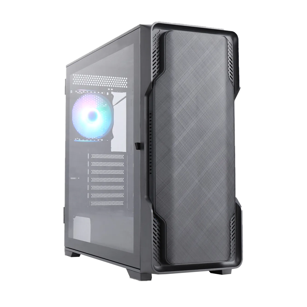 Kasë PC Nanoxia DS-9G ARGB / Midi Tower / E-ATX + ATX / 3x 120mm + 1x 120mm ARGB Fan / Tempered Glass - Zezë