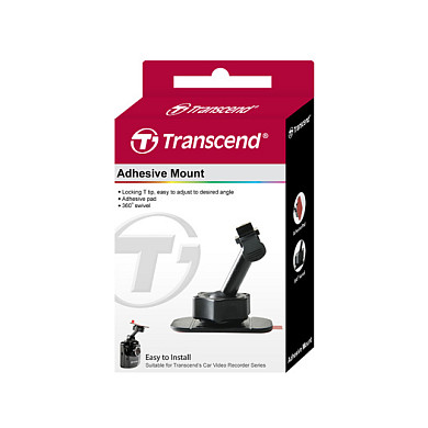 Mbajtëse për kamerë Transcend TS-DPA1 / Adhesive Mount / 360° / DrivePro 110 / 230 / 550 / 250 / 620 - Zezë - 4