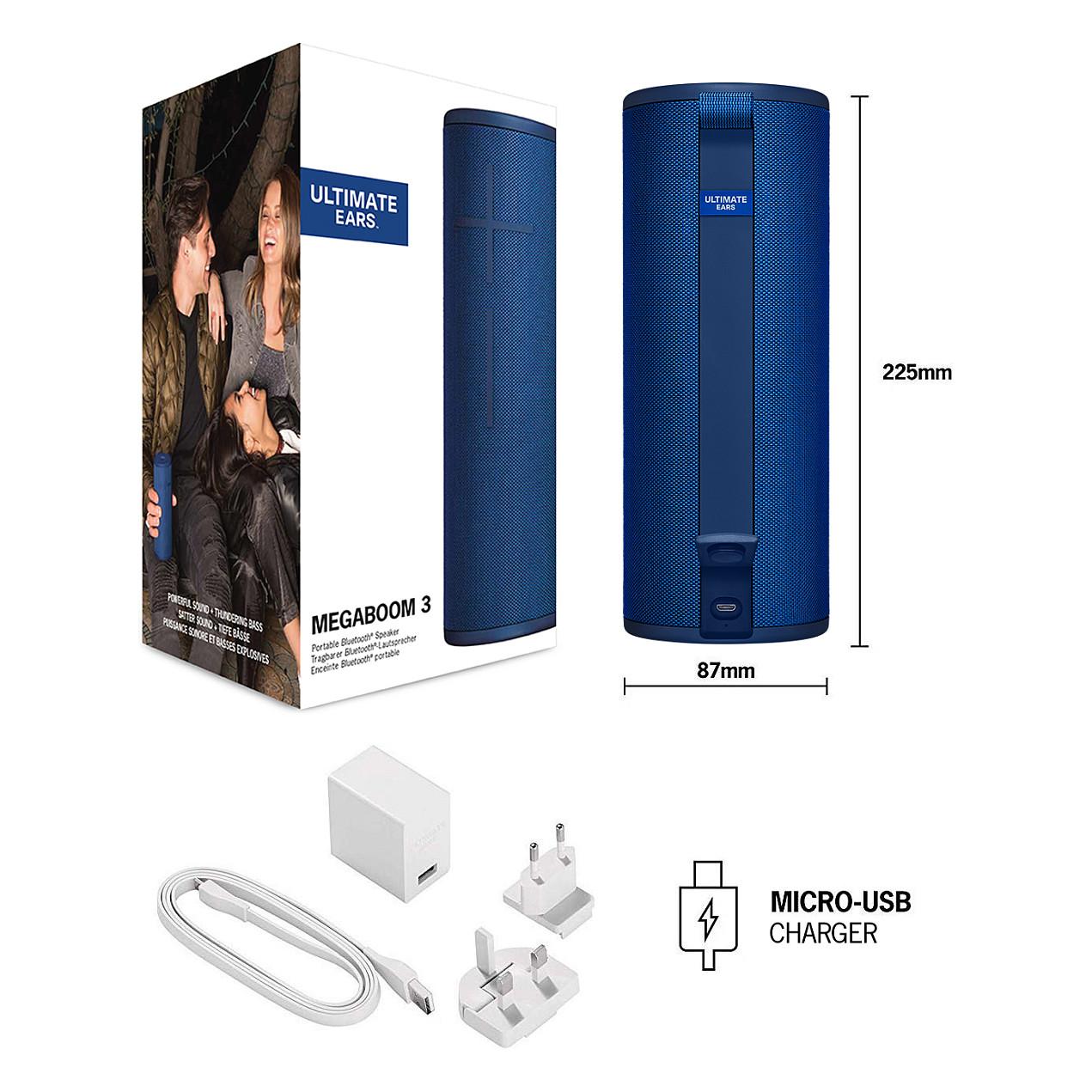 Altoparlant Ultimate Ears MEGABOOM 3, 360°, Bluetooth, IP67, USB - Blu - 14