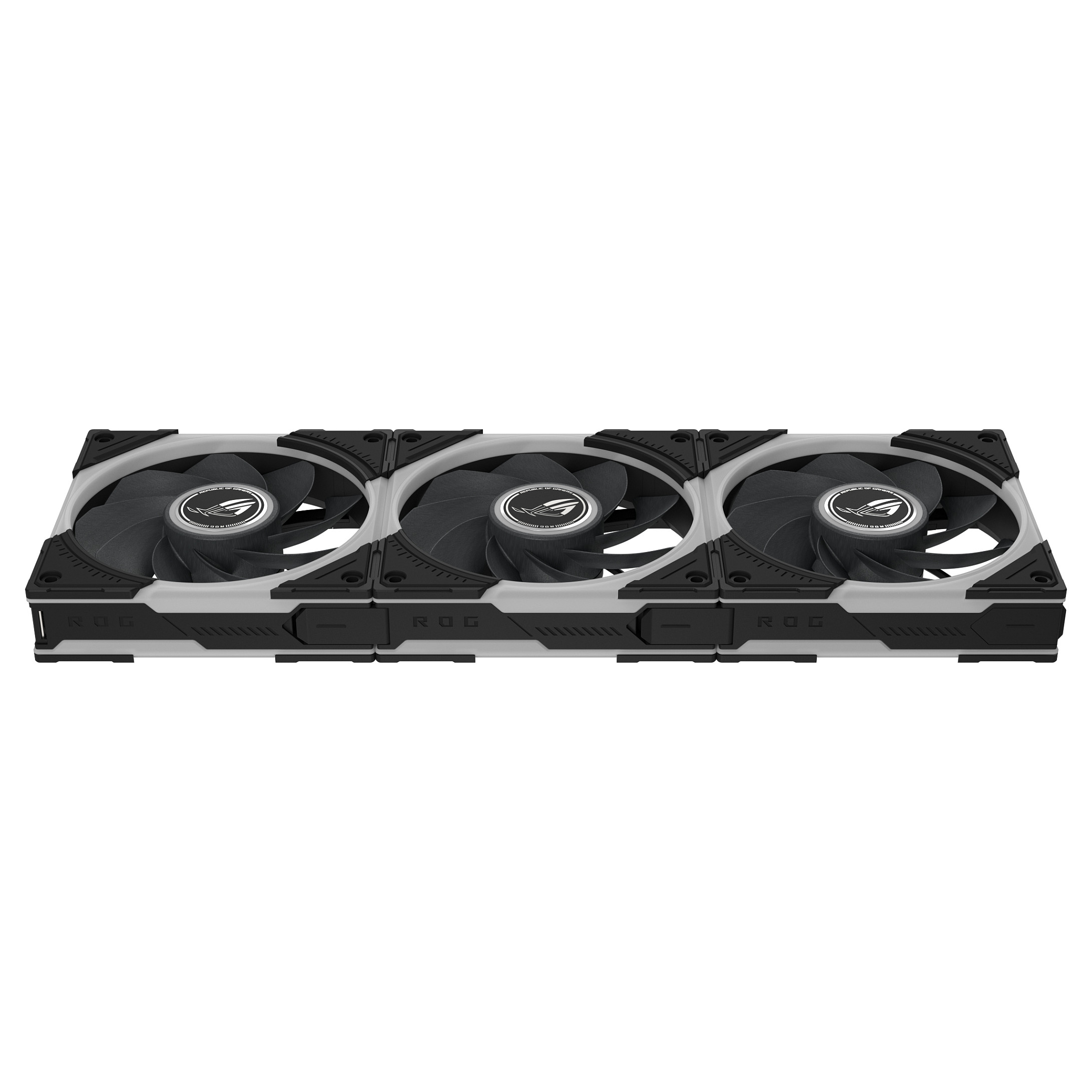 Ftohës për Kasë ASUS ROG Eurux GR120 ARGB Reverse / 120mm / 30mm / PWM / 2200 RPM / 70 CFM / ARGB / 3-Pack / ROG Hub – Zezë/Kuqe/Bardhë - 10