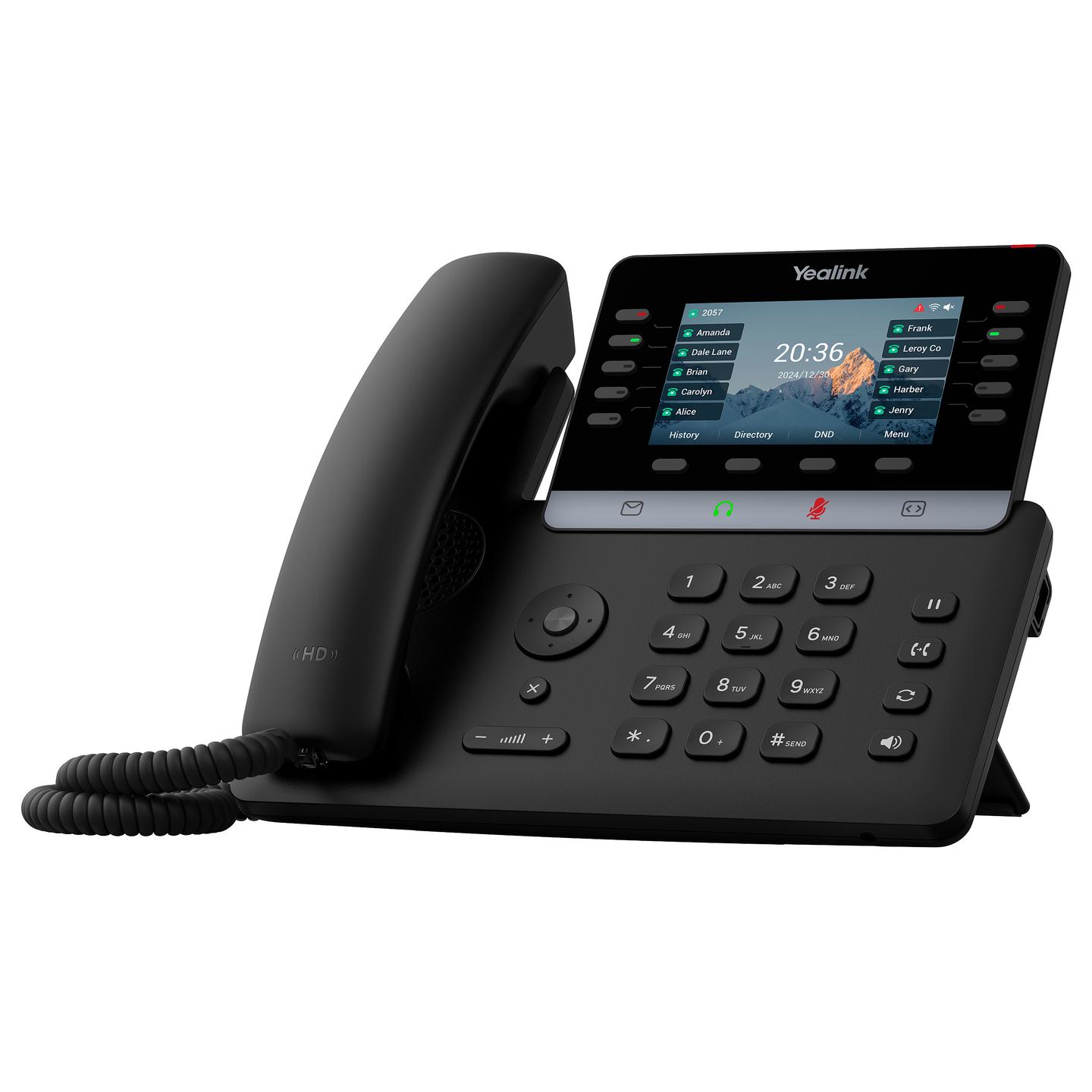 Telefon VoIP Yealink T74U, SIP, 4.3", LCD, 480x272, 2x Gigabit Ethernet, USB 2.0, PoE - Zezë - 3