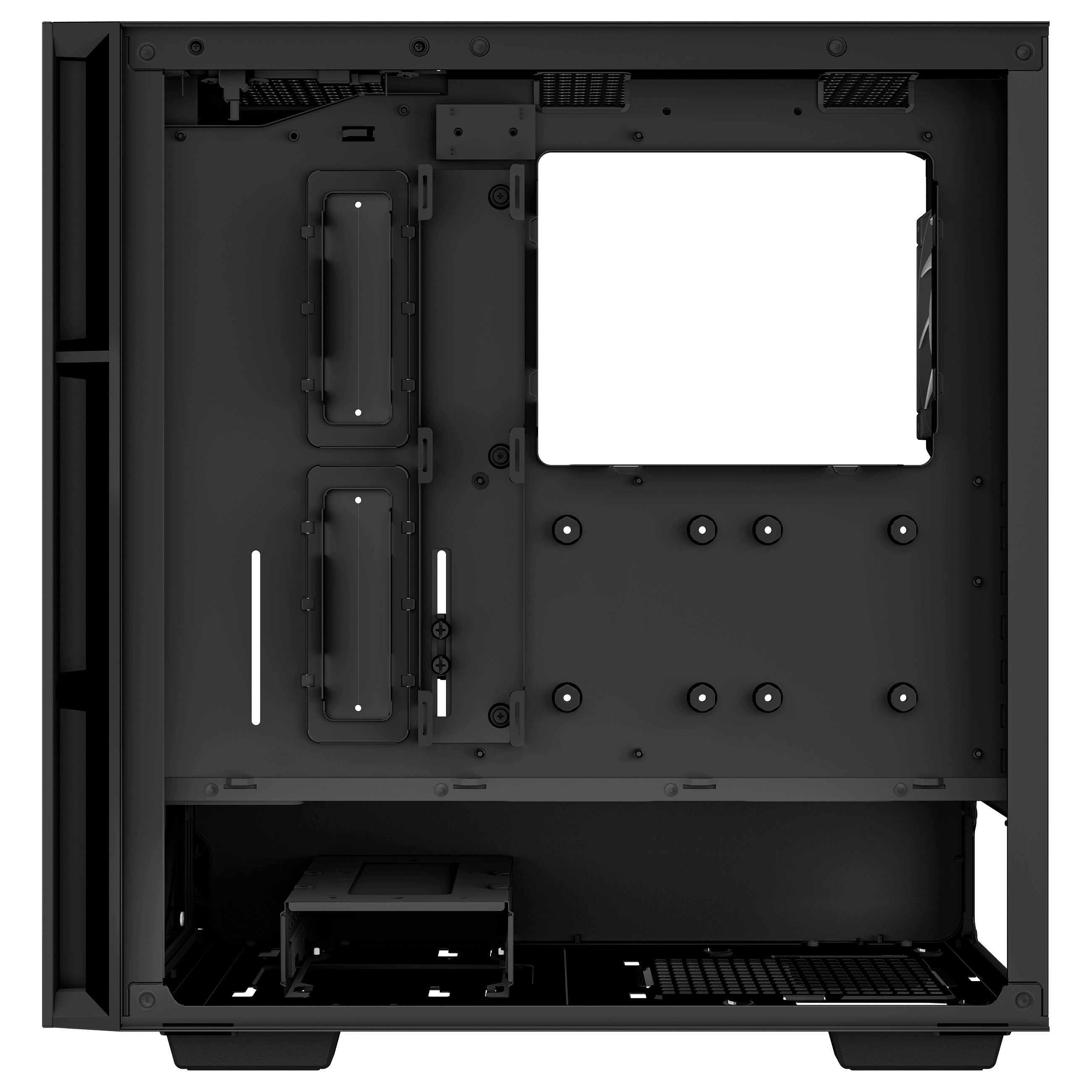 Kasë PC DeepCool CH560 DIGITAL / Mid Tower / E-ATX / 3x 140mm + 1x 120mm ARGB Fan / Tempered Glass / Mesh / 360mm Radiator / Digital Display - Zezë - 7