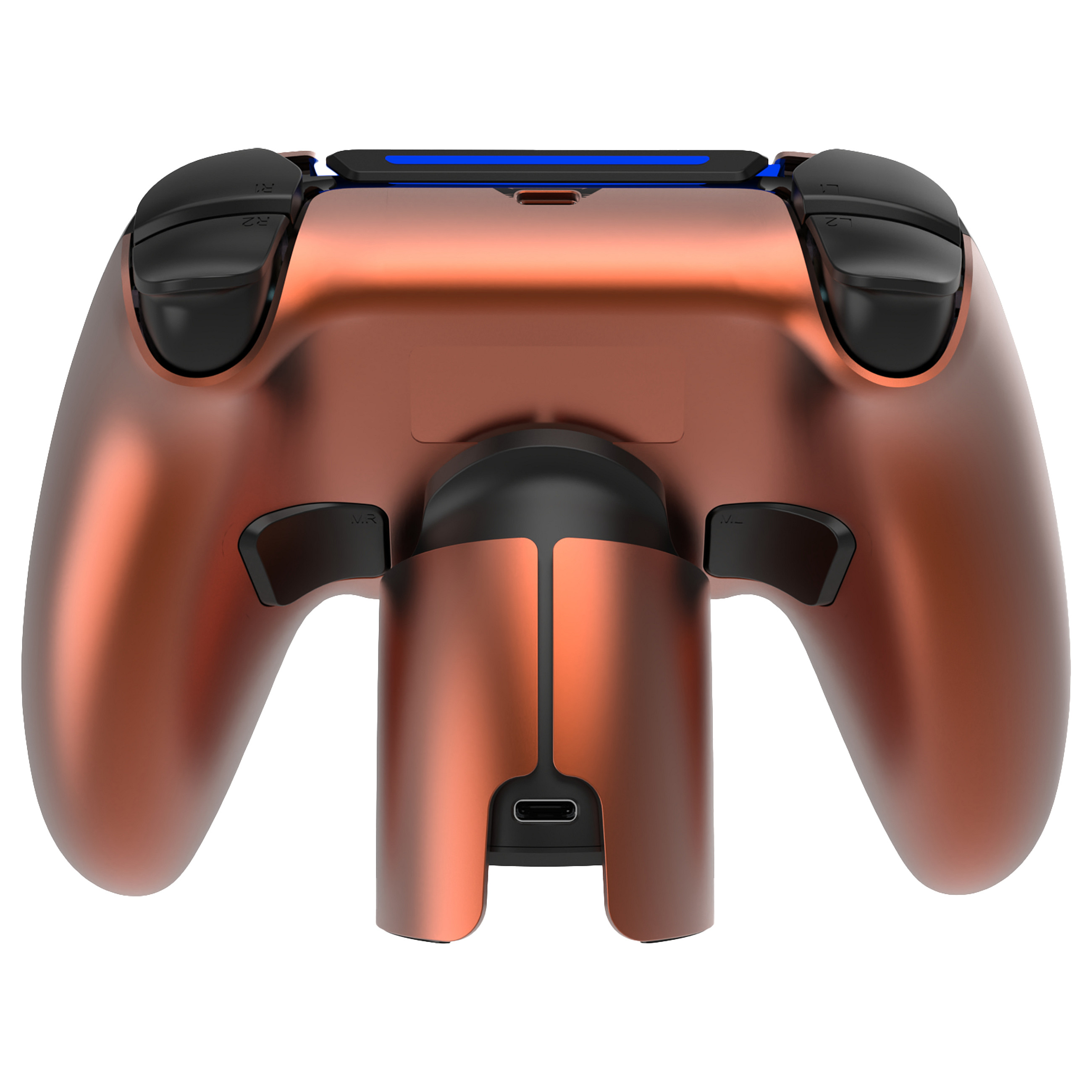 Kontroller Gaming Deltaco GAM-199 Orange/Copper / Wireless / Bluetooth 5.3 / USB-C / PS5 / PC / Android / iOS - Portokalli - 5