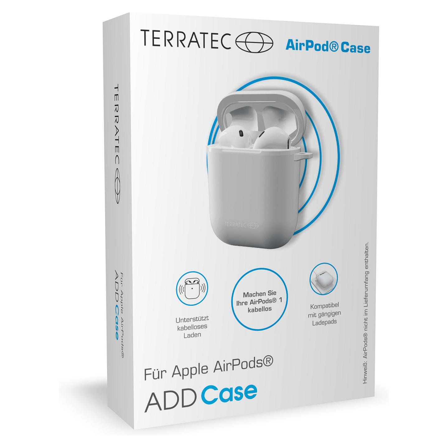 Aksesorë për kufje TERRATEC ADD Case / Apple AirPods / Polikarbonat / Karikim – Bardhë - 3
