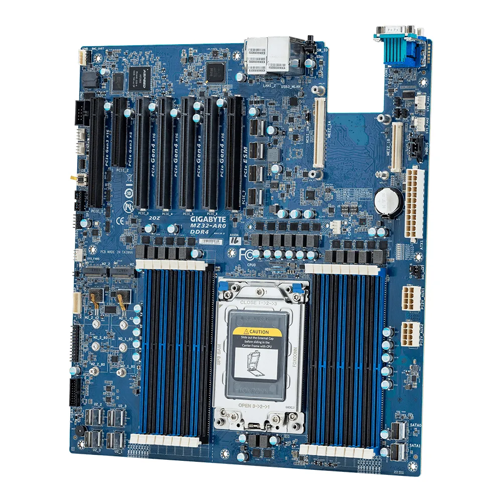 Pllakë Amë Gigabyte MZ32-AR0 / AMD SP3 / DDR4 / E-ATX / 1GbE LAN - 4
