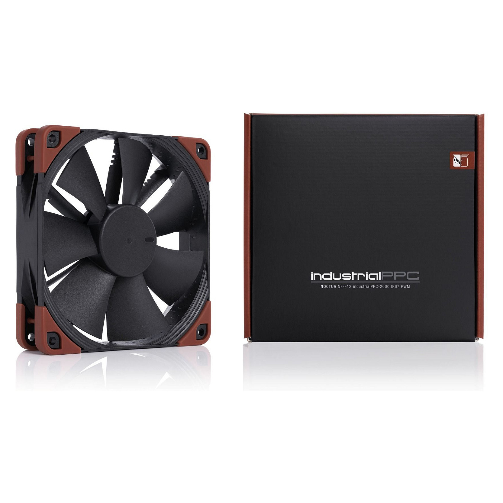 Ftohës për Kasë Noctua NF-F12 industrialPPC-24V-2000 SP IP67 PWM / 120mm / 25mm / 0-2000 RPM / PWM / 121.8 m³/h / 3.94 mmH₂O / IP67 – Zezë - 5